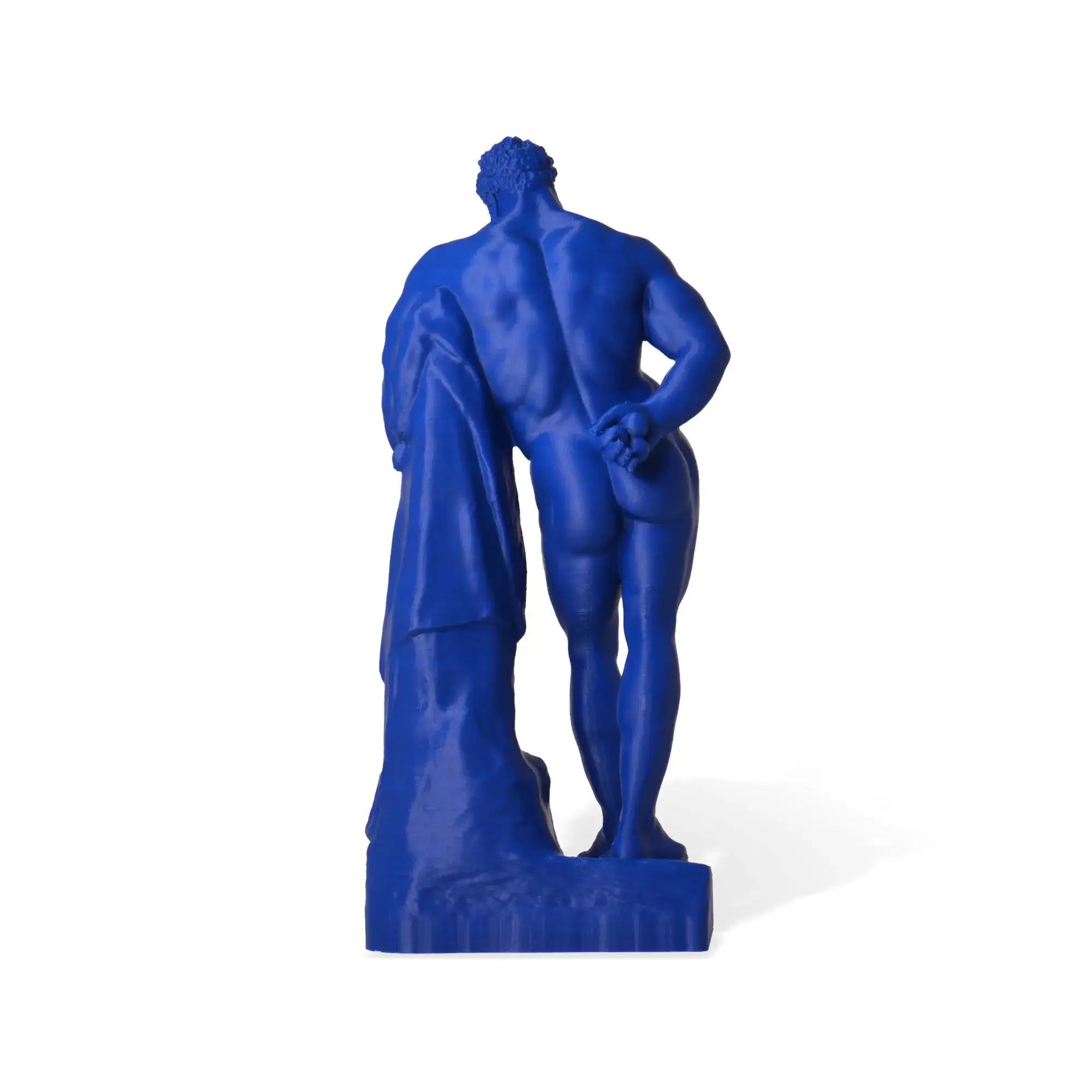 Statua tridimensionale di Eracle in PLA, colore blu