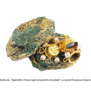Anello doppia testa di serpente in argento 925 placcato oro 18K, Pompei