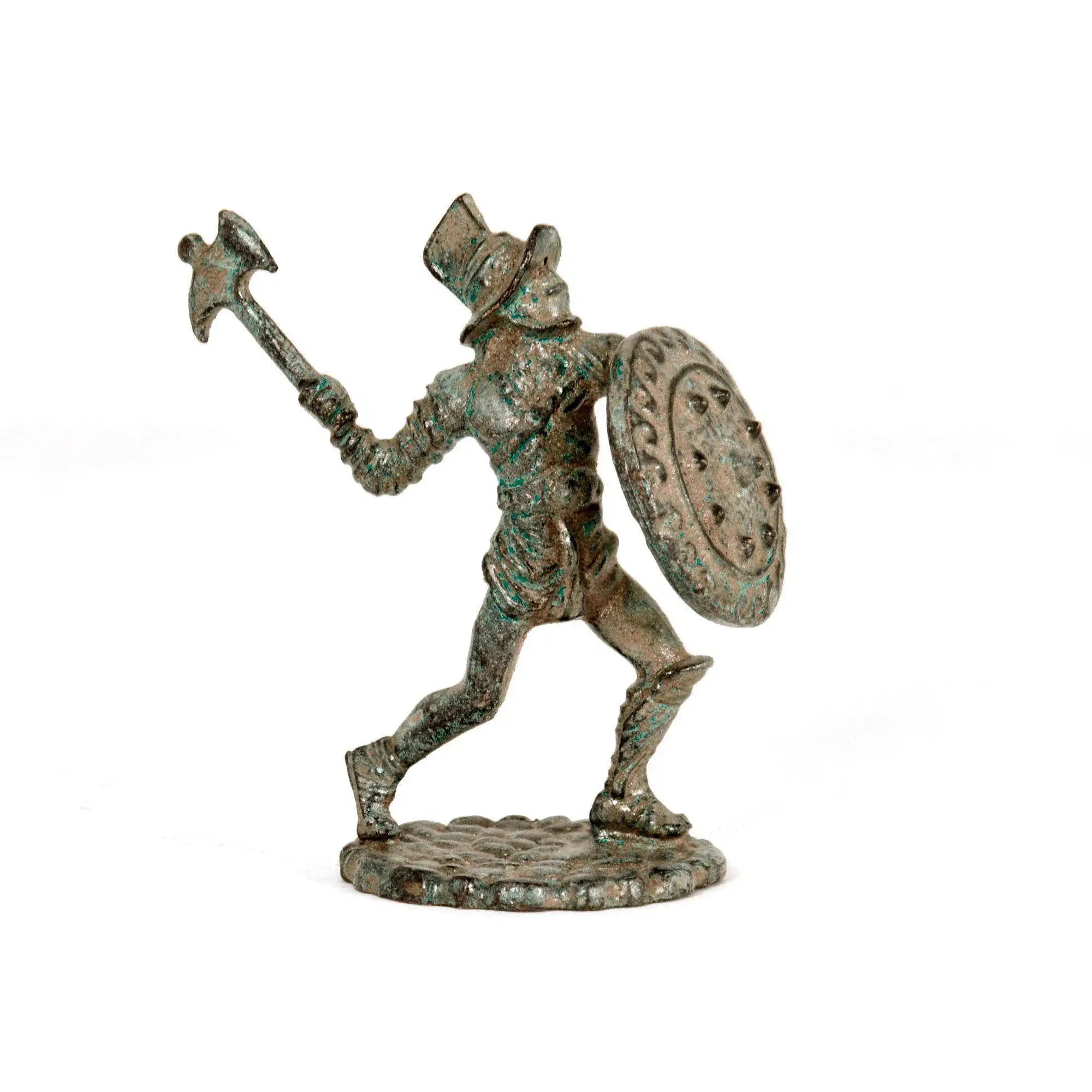 Statuetta Gladiatore romano - Trace in bronzo - Visuale laterale